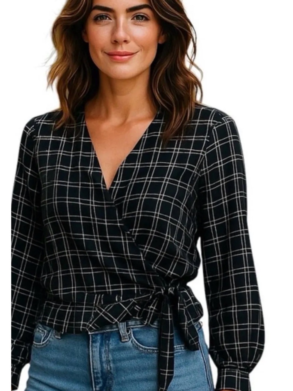 Abercrombie and Fitch Wrap Top